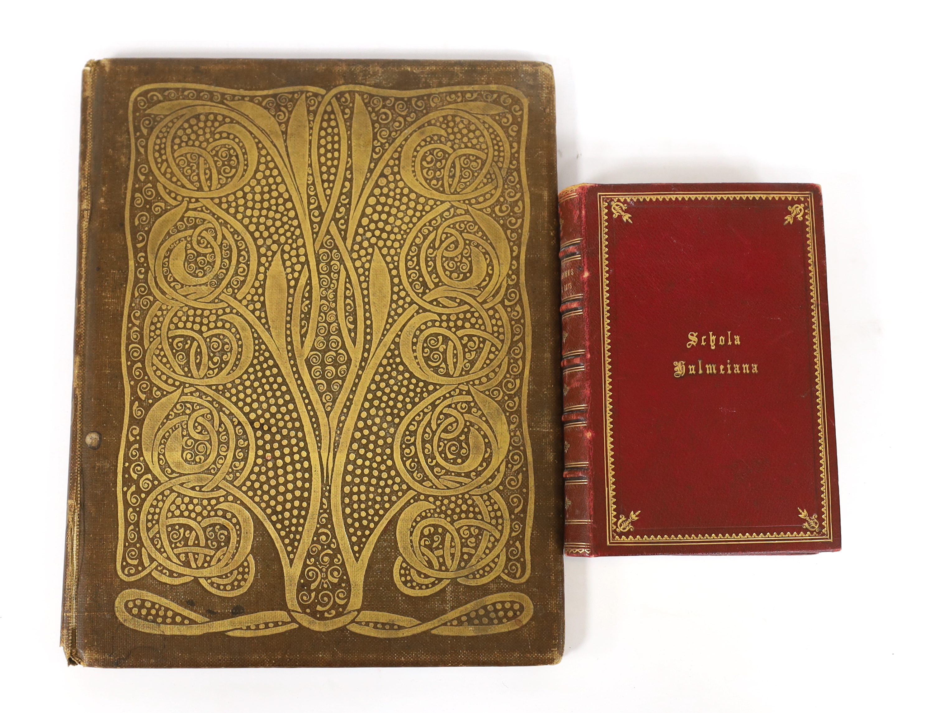 Keats, John - Isabella or The Pot of Basil. Illustrated and Decorated by W.B.Macdougall. decorated half and title page (printed in red and black), 8 wood engraved illus., these and text all within intricately decorated b